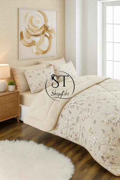 Çift Kişilik Çiçekli Welsfot Uyku Seti Çift Taraflı 195x215 ürün görseli