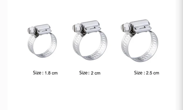 6'lı Hortum Kelepçe Set 18-20-25 MM - 3