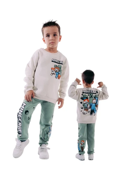 Erkek Çocuk Baskılı 3/10 Yaş Eşofman Takımı