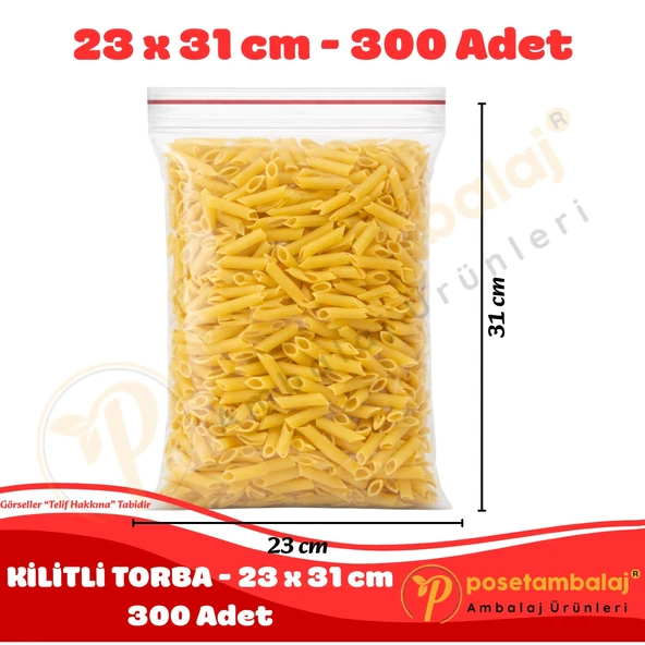 23x31 cm. Kilitli Torba (300 Adet) - Resim 2