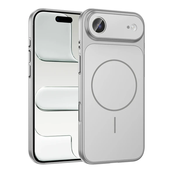 iPhone 17 Air Kılıf M-Safe Şarj Özellikli Kamera Korumalı Formen Kılıf - Resim 7