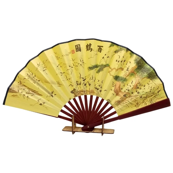 Çin Bambu Keten Kumaş Yelpaze Orta Çanta Boy No.9 ürün görseli