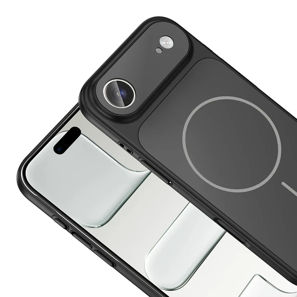 iPhone 17 Air Kılıf M-Safe Şarj Özellikli Kamera Korumalı Formen Kılıf - Resim 9