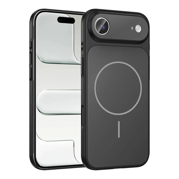 iPhone 17 Air Kılıf M-Safe Şarj Özellikli Kamera Korumalı Formen Kılıf - Resim 2