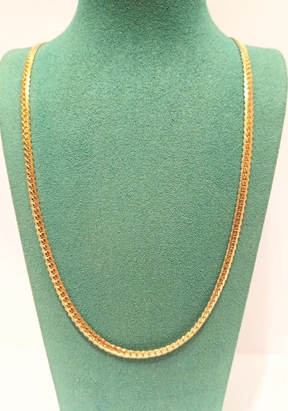 Monalisa Home Lüks Gösterişli Parlak Zincir Çelik Erkek Kolye ürün görseli 1