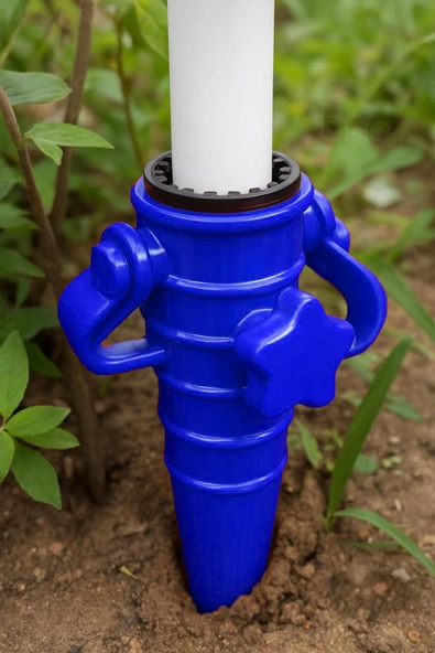 2 Adet Şemsiye Kazığı, Plaj Şemsiye Kazığı, Şemsiye Sabitleme Aparatı, Plastik sabitleme aparatı - 6