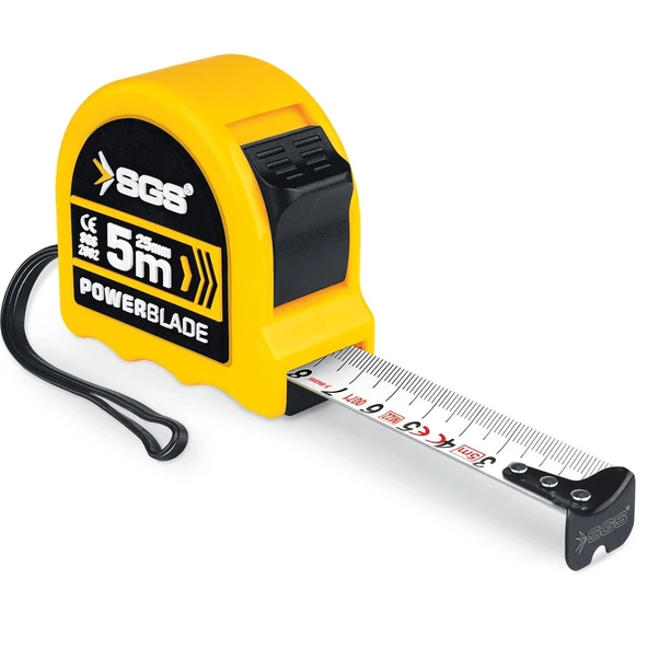 SGS ŞERİT METRE 5Mt 25 mm (ÇİFT STOP) SGS2082 ürün görseli 1