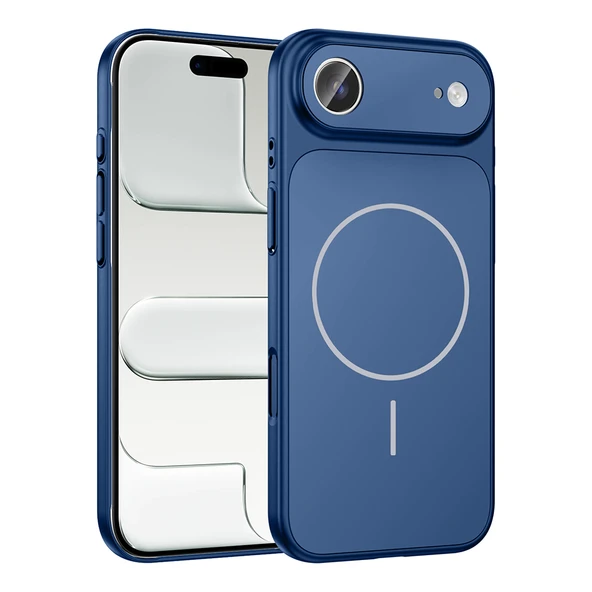 iPhone 17 Air Kılıf M-Safe Şarj Özellikli Kamera Korumalı Formen Kılıf - Resim 3