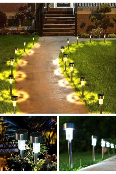 6 Adet Güneş Enerjili Aydınlatma Solar Lamba Bahçe Aydınlatması - 3