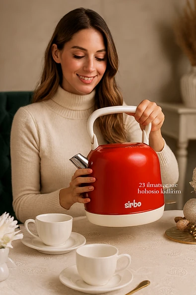 Kablosuz Kettle Sinbo Su Isıtıcı 2.2 Litre, Hızlı Kaynatma ve Otomatik Kapanma, Paslanmaz Çelik - Resim 5