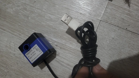 Kedi su pınarı motoru 5 volt usb ikinci el - Resim 2