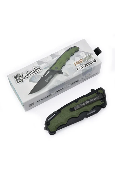 Columbia Kamp Bıçağı, Paslanmaz Çelik Bıçak, Av Bıçağı, Katlanır Çakı, Açık 22 cm, Kapalı 13 cm - Resim 2
