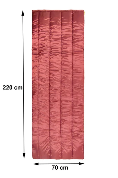 Termo Polyester Elyaf Dolgulu Uyku Tulumu-Extra koruma-Koyu Kırmızı - 3