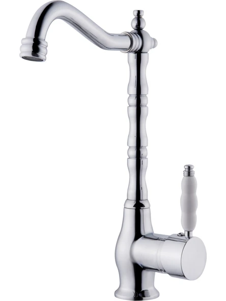 RUSTİK MUTFAK EVİYE BAYATRYASI KROM RENK ürün görseli