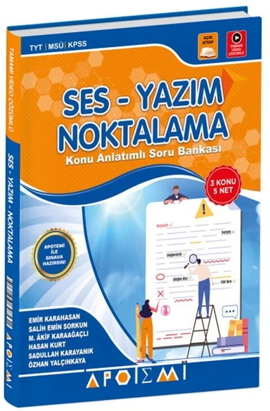 TYT KPSS MSÜ Ses Yazım Noktalama Konu Anlatımlı Soru Bankası Apotemi Yayınlar ürün görseli 1