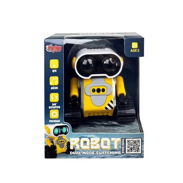 Wall-E Uzaktan Kumandalı Full Fonksiyon Şarjlı 2.4G Robot - 5