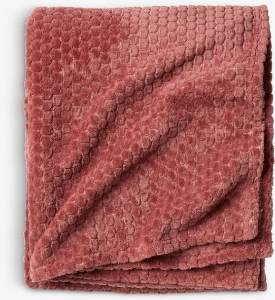 JYSK Polar Örtü Rosenvial 130x160 Gül Rengi - Resim 2