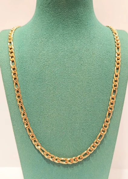 Monalisa Home Lüks Gösterişli Parlak Zincir Çelik Erkek Kolye ürün görseli 1