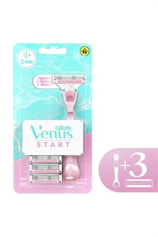 Gillette Venus Start Tıraş Bıçağı + Yedek 3'lü ürün görseli