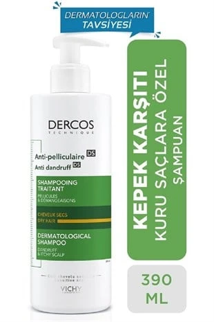Vichy Dercos Anti-Dandruff Şampuan Kuru Saçlar için Kepek Karşıtı 390 ml ürün görseli