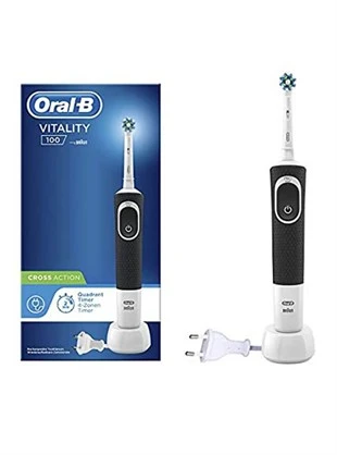 Oral-B D100 Şarj Edilebilir Diş Fırçası Cross Action Siyah Vitality 100 Black ürün görseli
