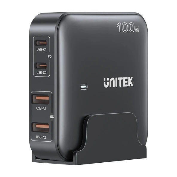 Unitek 100W Masaüstü Şarj İstasyonu Siyah (P1229ABK)