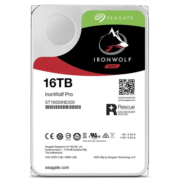16TB SEAGATE IRONWOLF 7200 256M NAS ST16000NT001 - 4