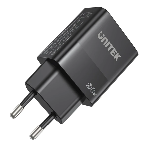 Unitek 20W Hızlı Şarj Adaptörü 1*USB-C (P1124ABK-EU)