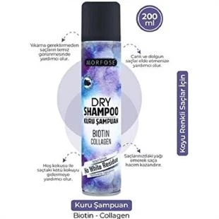 Morfose Kuru Şampuan Koyu Renkli Saçlar 200 ml ürün görseli