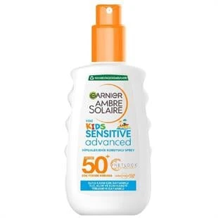 Garnier Ambre Solaire Kids Sensitive Advanced Sprey SPF50+ 200 ml ürün görseli 1