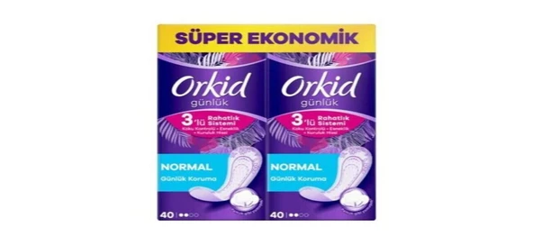 Orkid Süper Ekonomik Normal Günlük Koruma 80 Adet