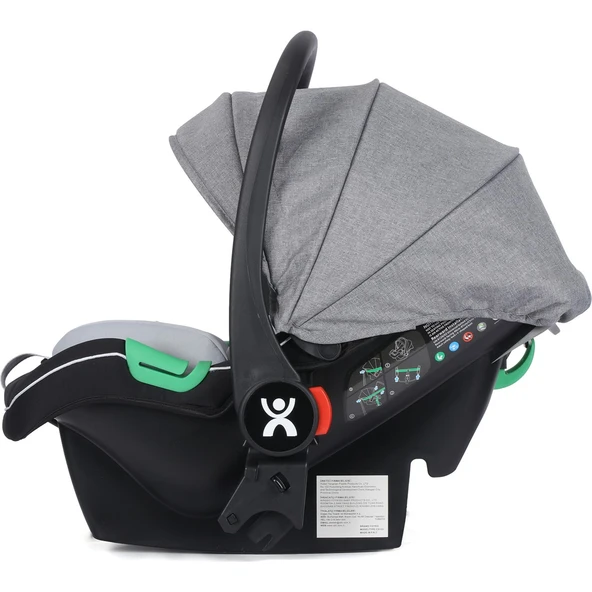 Wow Kabin Boy Tek Elle Kolay Katlanır Travel Bebek Arabası Autofold Grey Black - Resim 6