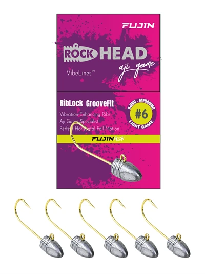 Fujin Rock-Head Aji Game 6 no İğneli Jig Head 2.5gr