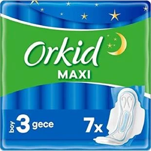 Orkid Maxi Hijyenik Ped Gece 7'li ürün görseli