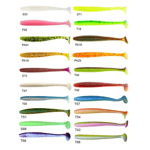 Lucky John S-Shad Tail 3.8'' (9.65 cm) 5 Adet Silikon Yem  T-47 ürün görseli