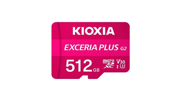 512GB KIOXIA EXCERIA PLUS G2 SDXC 4K 100/MB/s LMPL2M512GG2