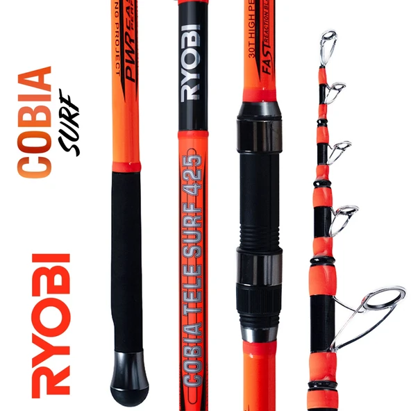 Ryobi Cobia 4.25m 100-300gr Teleskopik Surf Olta Kamışı ürün görseli