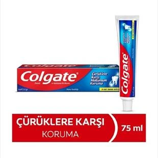 Colgate Çürüklere Karşı Maksimum Koruma Diş Macunu 75 ml ürün görseli