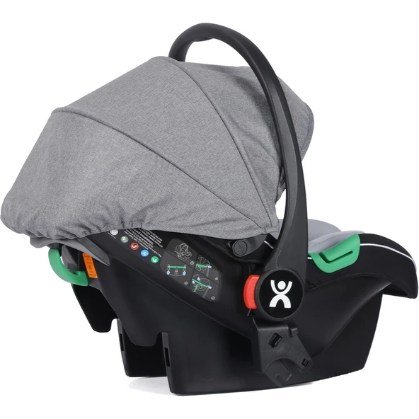 Wow Kabin Boy Tek Elle Kolay Katlanır Travel Bebek Arabası Autofold Grey Black - Resim 7