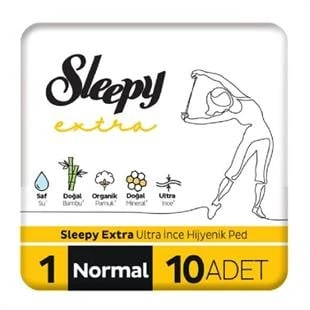 Sleepy Extra Hijyenik Ped Normal 10'lu ürün görseli