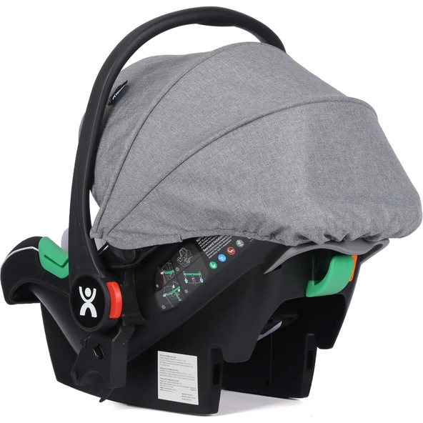 Wow Kabin Boy Tek Elle Kolay Katlanır Travel Bebek Arabası Autofold Grey Black - Resim 9