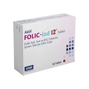 Folic iod 12 30 Tablet ürün görseli