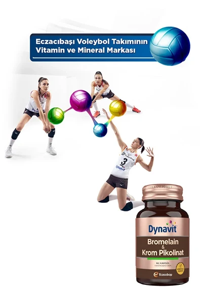 Dynavit, Bromelain ve Krom Pikolinat, Takviye Edici Gıda - 60 Kapsül - Resim 8