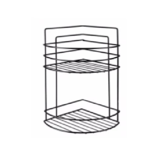 MK 2'Lİ BANYO KÖŞE  ŞAMPUANLIK SİYAH ürün görseli