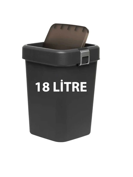 Motek COB-411 Comfort Dustbin 18 Litre Çöp Kutusu Kovası Antrasit - Resim 2
