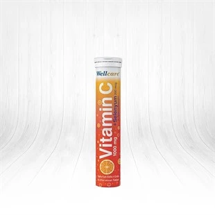 Wellcare Vitamin C 1000 mg + Selenyum 15 Efervesan Tablet ürün görseli