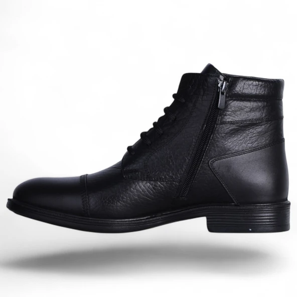 Crısso B-485 Siyah Deri Erkek Kışlık Bot Ayakkabı - 3