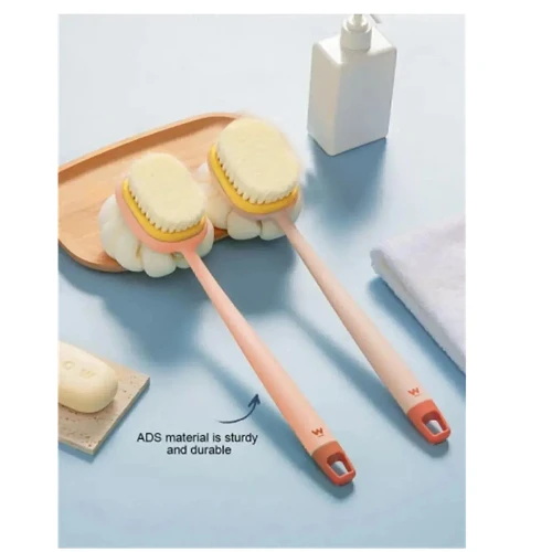 Mucit Home 2'si 1 Arada Kıl Ve Lif Kabağı iİe Duş Vücut Fırçası Uzun Saplı Sırt Fırçası-1 ADET - Resim 3
