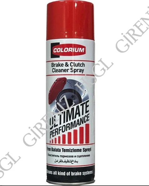HSGL Colorium Fren Balata Temizleme Sprey 500 ml  Güçlü Yağ, Kir ve Toz Sökücü Temizleyici Sprey - 3