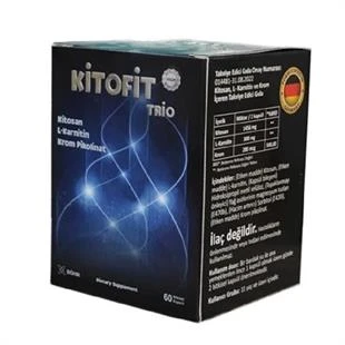 Kitofit Trio Kitosan L-Karnitin Krom Pikolinat 60 Kapsül ürün görseli